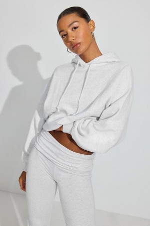 Women Garage Ultrafleece Seamed Hoodie Grey | A-2936854